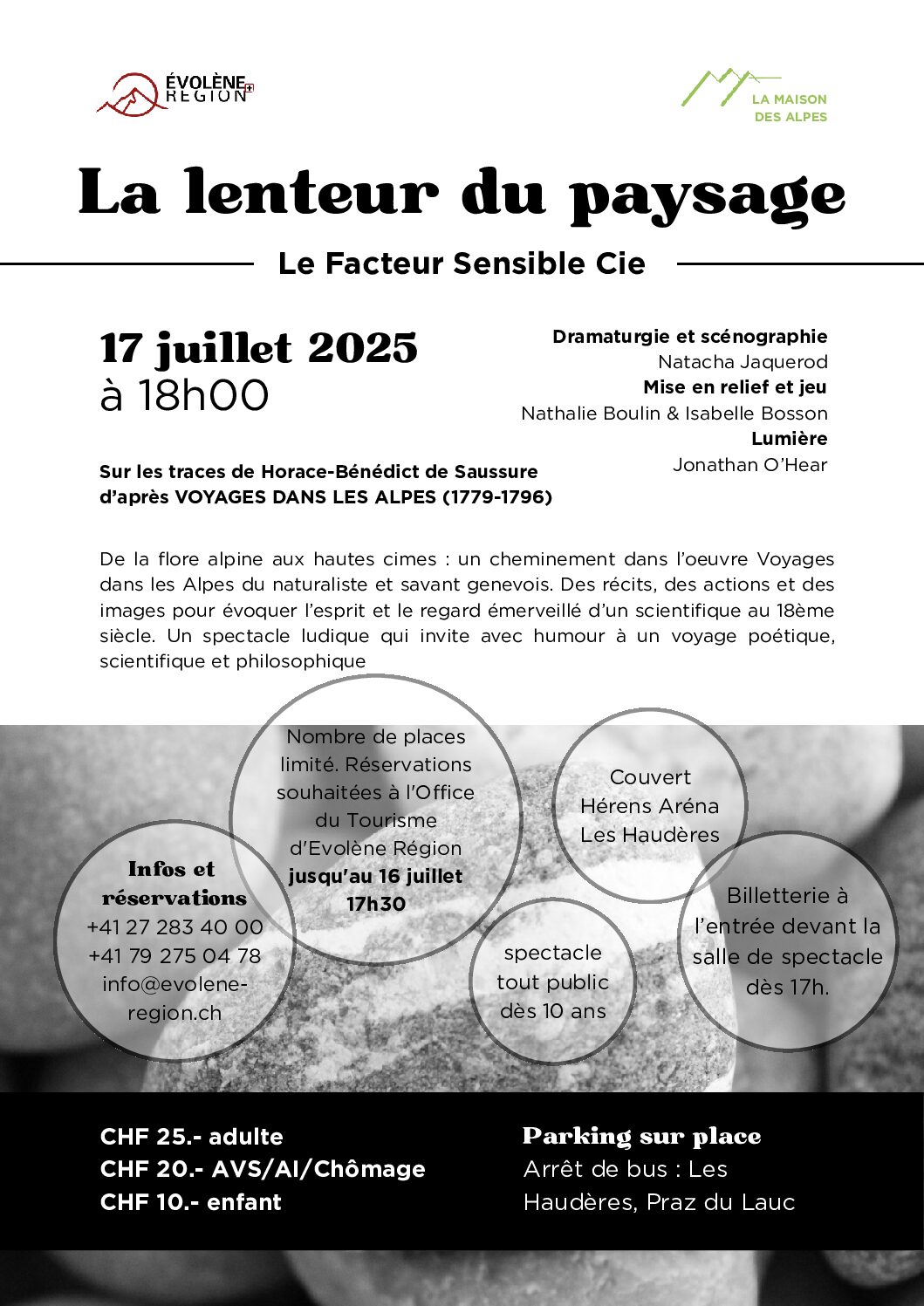 Une pièce de théâtre: La lenteur du paysage